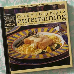 🆕New! Vintage Nestle Hardcover Entertaining Recipes Cookbook - Great Gift Idea!